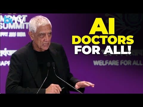 Vinod Khosla: AI Tutors, Doctors & Farmer Experts For 1.5B Indians | AI Summit 2026