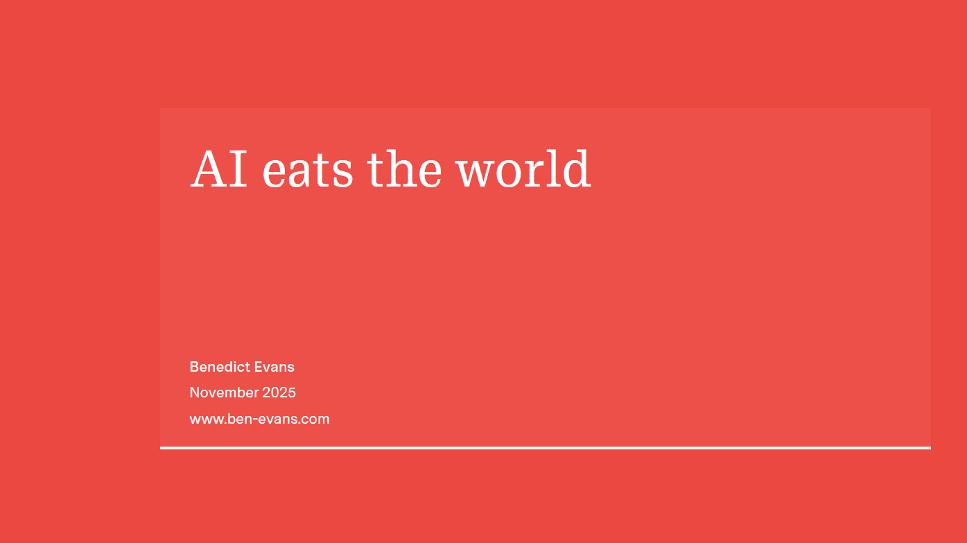 AI Eats the World